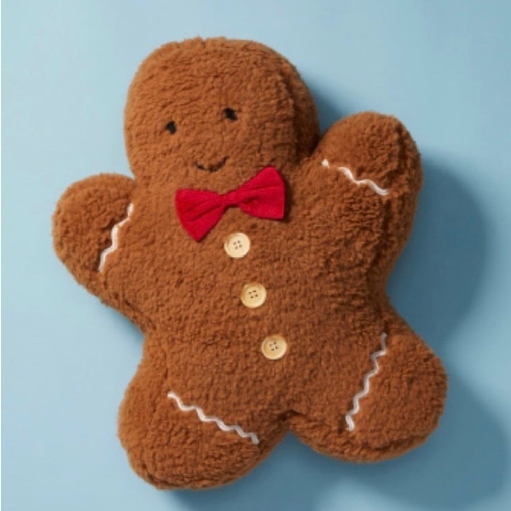 2 Christmas Cupcakes and Cashmere Sherpa Gingerbread Pillows (RESERVED LISTING)